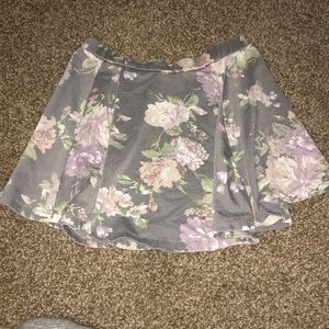 Floral mini skirt